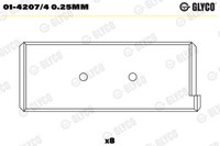 Glyco Pleuellager FüR Fiat Fiorino Kasten 146 Uno 70 1.3 60 1.1 127 127_ 1.0