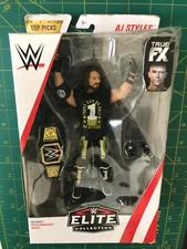 WWE Top Picks Elite Collection AJ Styles 6-Inch Action Figure BOX HAS WARE