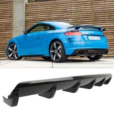 Car Rear Diffuser 6-fins Bumper Lip Spoiler Wing For Audi Tt Tt Rstts Quattro Car Rear Diffuser 6-fins Bumper Lip Spoiler Wing For Audi Tt Tt Rstts Quattro