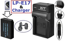 Hi Capacity LP-E17 Li-Ion Battery With Dual Charger For Canon EOS Rebel T8i