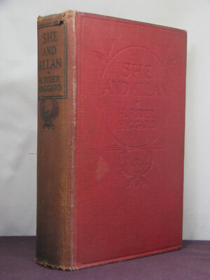 1st US, She and Allan by H. Rider Haggard (1921) from Metropolitan Club,New York