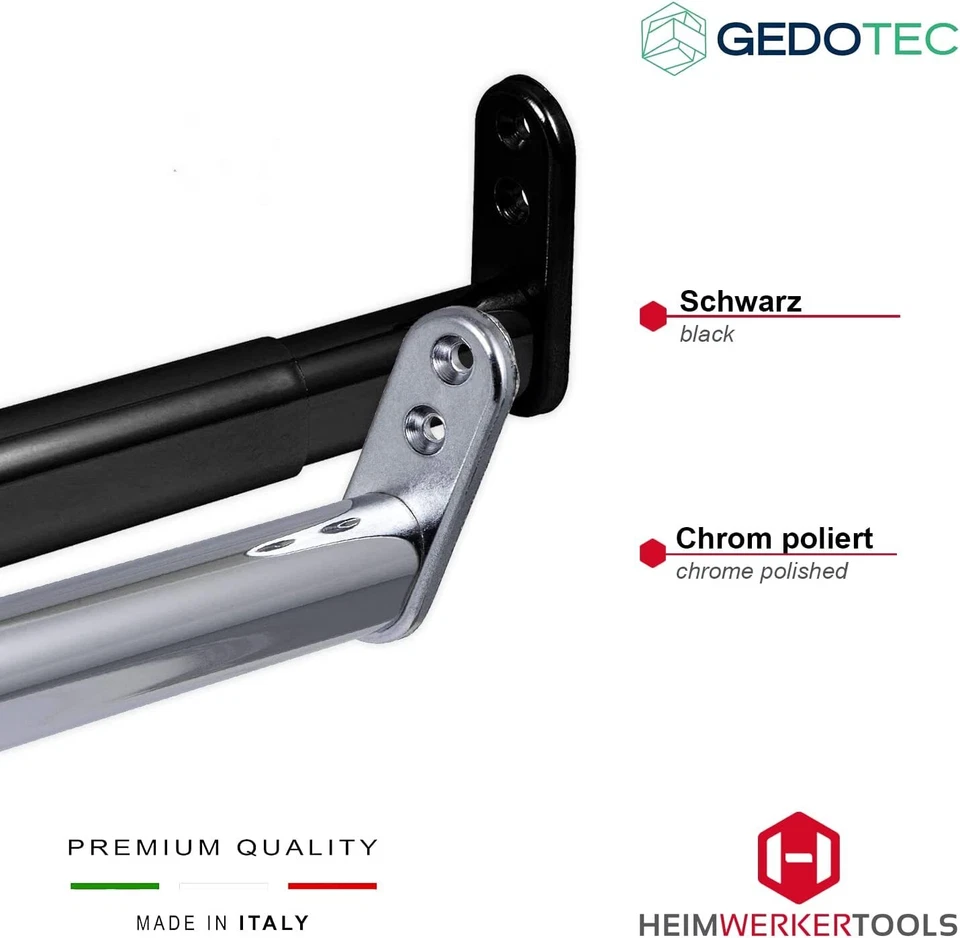 Asta Appendiabiti Cromata Telescopica Estensibile Oval 400-1100 - Immagine 4 di 4