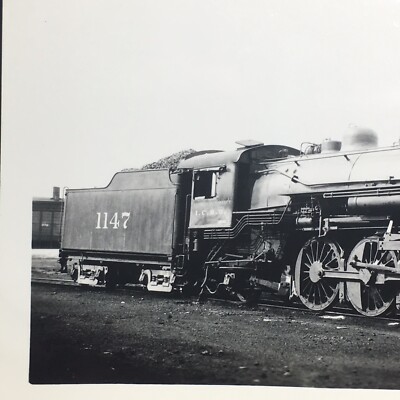 Illinois Central Railroad Train Engine Locomotive No. 1147 Antique 