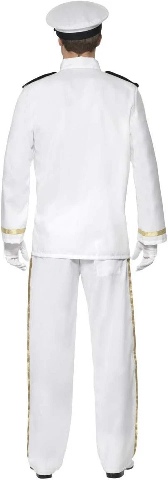 Disfraz de Capitán Smiffys Deluxe, Blanco, L - Talla 42-44 Foto 3 de 3