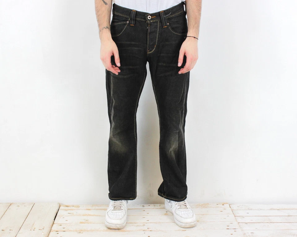 LEE Roscoe Mens W30 L32 Regular Fit Bootcut Raw Jeans Denim Pants Trousers VTG - Image 2 of 4