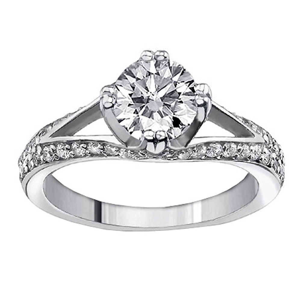 Split shank hotsell setting engagement ring