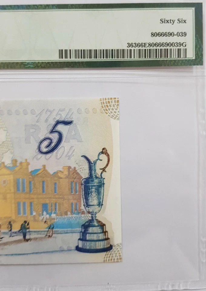 2004 Scotland 5 Pounds PMG66 EPQ GEM UNC <P-363> "Commemorative" - Image 4 of 4