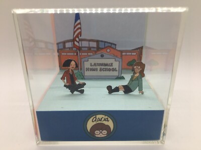 Daria and Jane Lawndale High MTV La la la la la Shadow Box Diorama Decor 