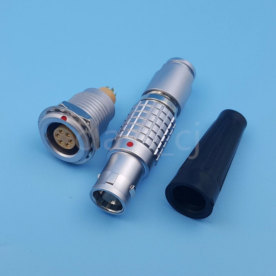 1Pair 6Pin Push-Pull Circular Cable Plug Connector Compatible 1B FGG EGG 306- - Image 4 of 4