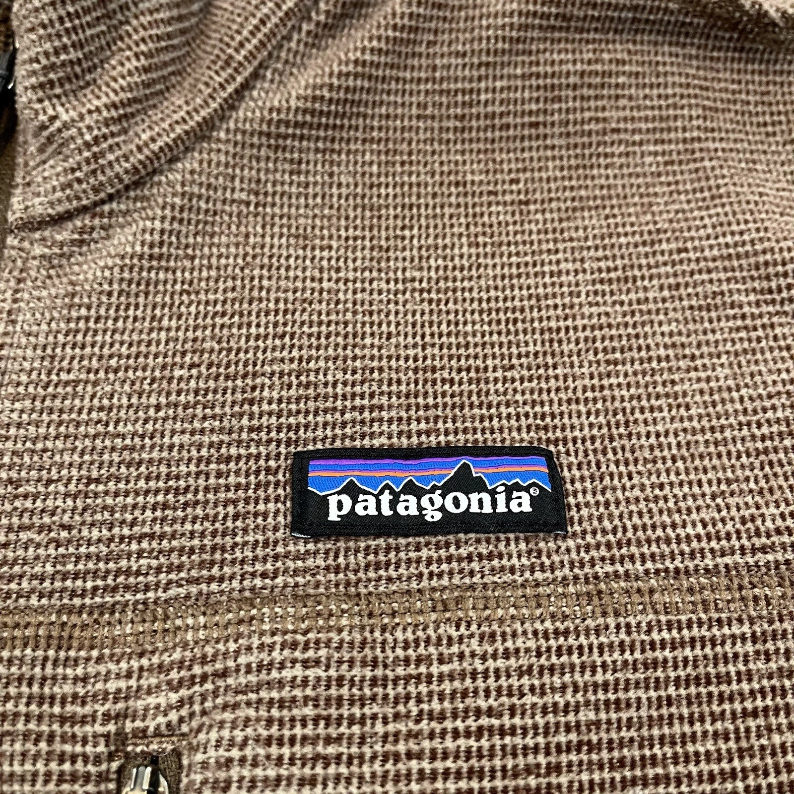 patagonia oakes 1/2 zip fleece pullover light hiking jacket
