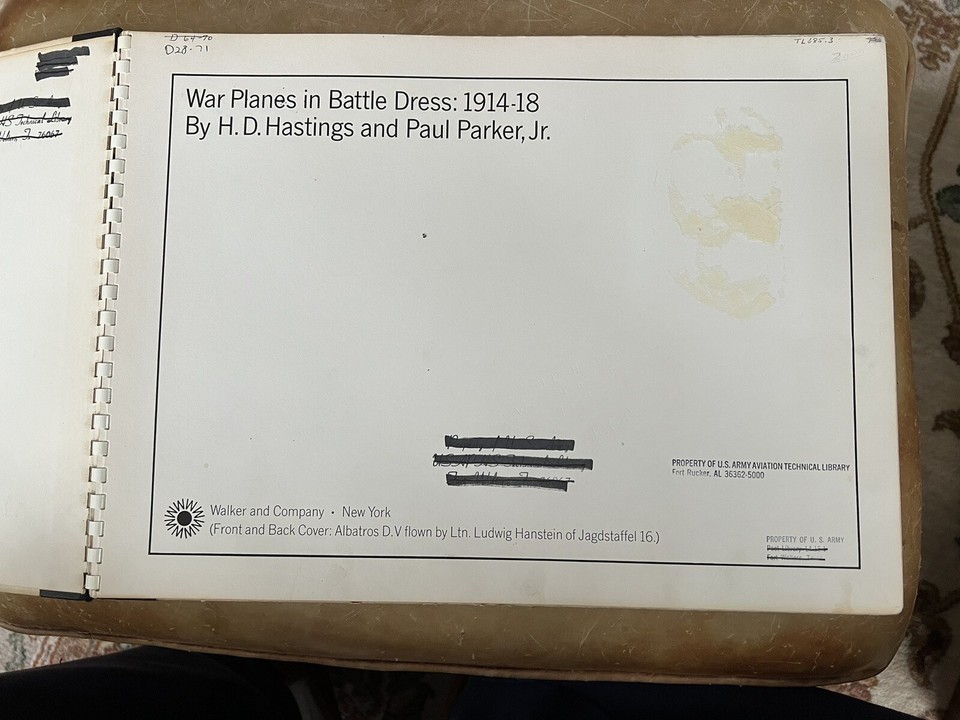 War Planes in Battle Dress 1914 18 by H.D. Hastings World War I