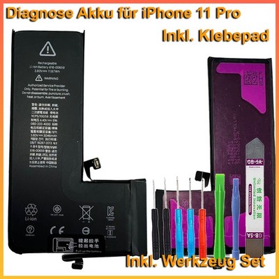 Diagnose Akku für iPhone 11 Pro ohne Fehler & Löten 616-00659, 616-00660 + Tool