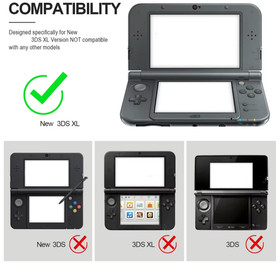 NEW Nintendo 3DS XL/LL Hard Protective Snap-on Cover Case - FREE STYLUS - USA