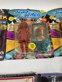 Star Trek Collectible Lot: 4 Action Figures, How To Host A Mystery Game & More
