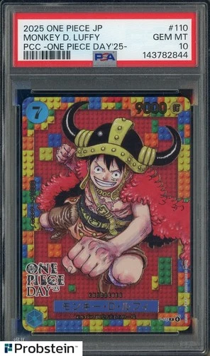2025 One Piece JPN PCC One Piece Day '25 #110 Monkey D. Luffy PSA 10 GEM MINT