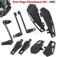 Floorboard Brake Pedal Shifter Lever Foot Peg For Harley Touring Dyna Softail FL