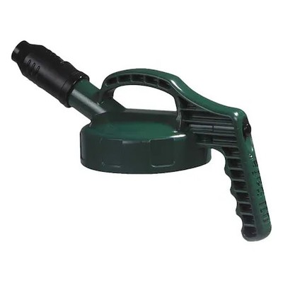 Oil Safe 100503 Stumpy Spout Lid, W/1 In Outlet, Dk Green