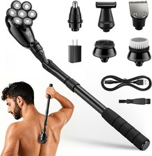 6 in 1 Electric Back Shaver for Men with 7D Floating Head