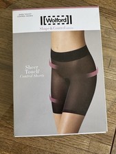 BNWT Wolford Sheer Touch Rosepowder Control Shorts Size 38 $130 Retail