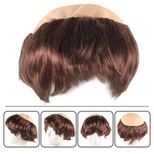 Monk Wig Bald Cap Prop Wig for Halloween Party Cosplay Adults