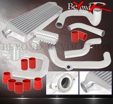 For 94-01 Integra B16 B18 Bolt On 2.5 Bar Plate Turbo Intercooler Piping Kit