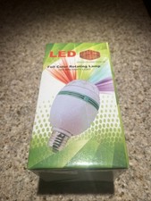 1.5W LED Full Color Auto Rotating Lamp Party Light Disco Bulb BC B22 NIB