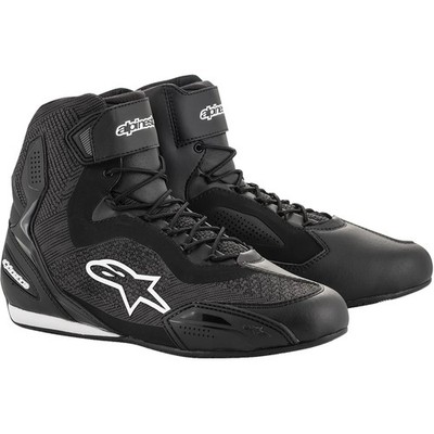 Alpinestars Faster-3 Rideknit schwarz Motorradschuhe Sneaker