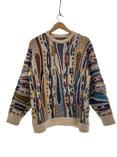 GECCU Knit Sweater (Thick) XL Wool Multicolor All-Over Print