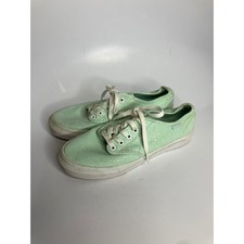 Vans sneakers green with a mandala pattern women's size 7.5 casual trendy
