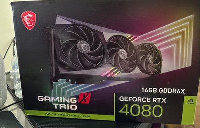 MSI GeForce RTX 4080 GAMING X TRIO 16GB GDDR6X Graphics Card