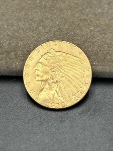 1928-P 2.50 Indian Head Quarter Eagle Gold Coin UNC US Coin B91