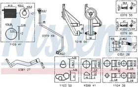 Montage Satz Turbolader für Fiat Scudo Ford C-Max ab 03-> Nissens 9300910