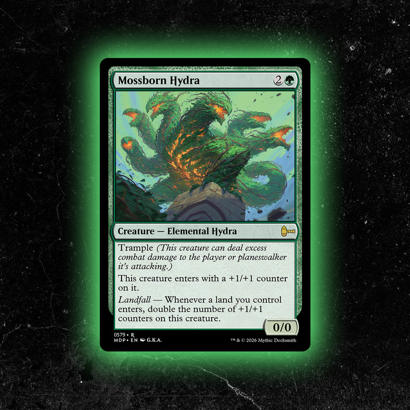 Mossborn Hydra - Custom MTG Commander Card