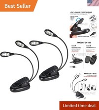 Music Stand Light 2Pack Music Stand Light Clip On Book Lights USB and Battery