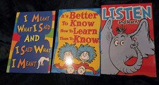 Dr. Seuss Four (4) Thick Cardboard Poster 2-S...