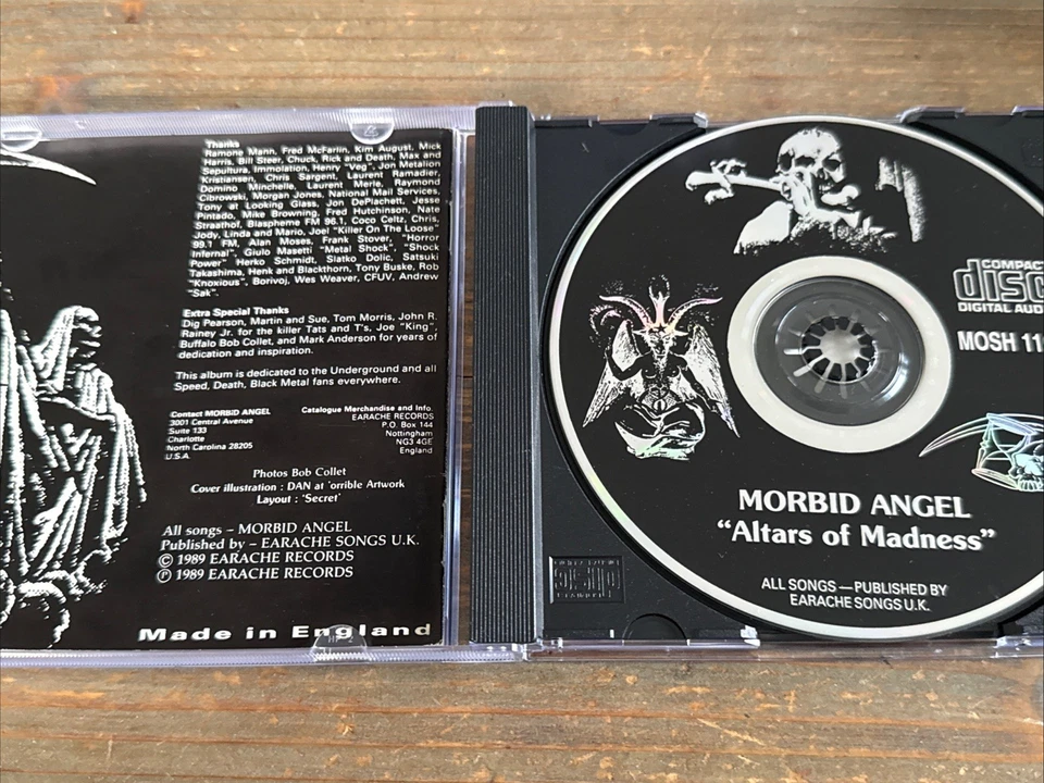 MORBID ANGEL - Altars Of Madness  (1.Press 1989) DEICIDE / OBITUARY / NOCTURNUS - Bild 3 von 4