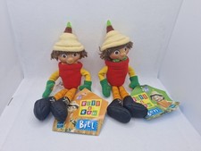 Vintage 8" Bill and Ben Flowerpot Men Soft Figures With Tags BBC Hasbro