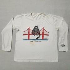 Rare VTG CRAZY SHIRT Hawaii B.Kliban FAT CAT San Francisco Longsleeve T-Shirt
