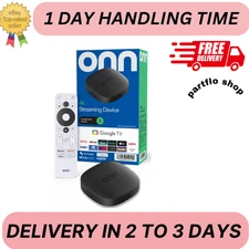 onn 4K Streaming Device, Google TV Fast Streaming, Ultra HD 8GB Storage, 2GB RAM