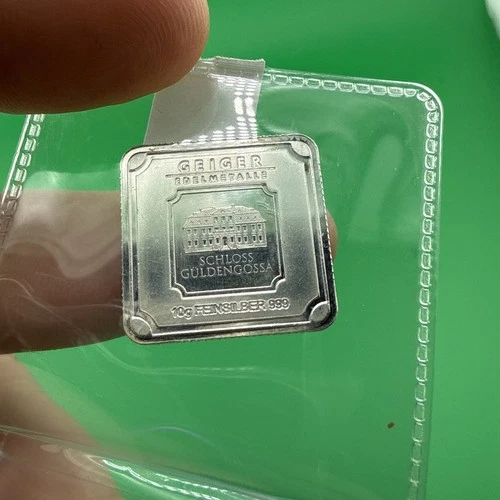 Geiger 10 Grams .999 Fine Silver Bar - Original - No Capsule - Secondary Market