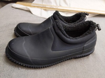 Kensie Carmella Clog Shoes Womens 10 Black Faux Fur Lined Slip On Mules
