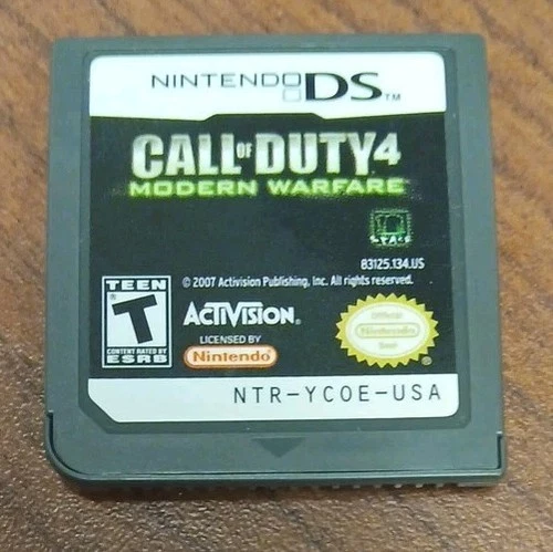 New ListingCALL OF DUTY: MODERN WARFARE 4 Nintendo DS Cartridge TESTED 2007 NICE AUTHENTIC!