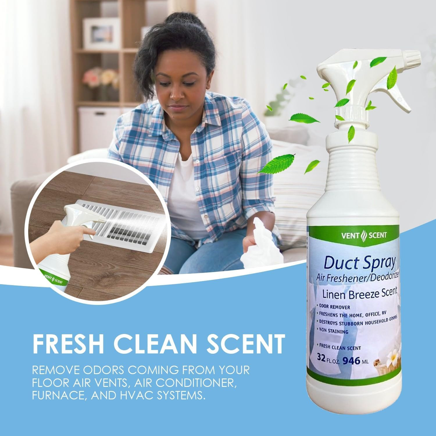 Northwest Enterprises Air Duct Cleaner Spray, Essential Oils Professional HVAC 