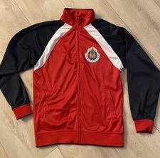 Chivas Guadalajara Official Licensed Zip Up Jacket Red/Navy/White Rhinox Inc M