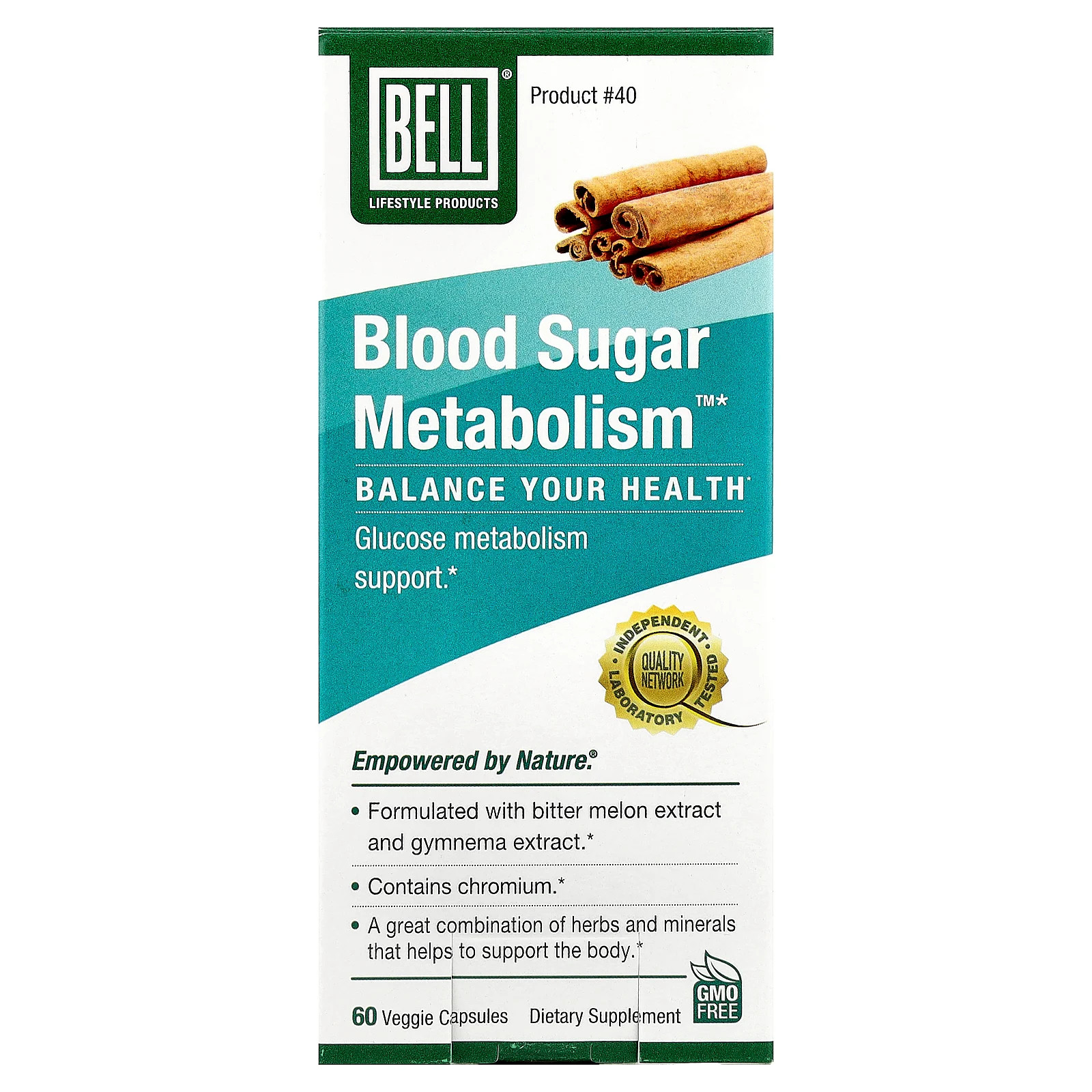 Метаболизм сахара в крови, 60 растительных капсул