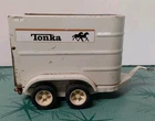 Vintage 70's Tonka Stables Pressed Metal Horse Trailer