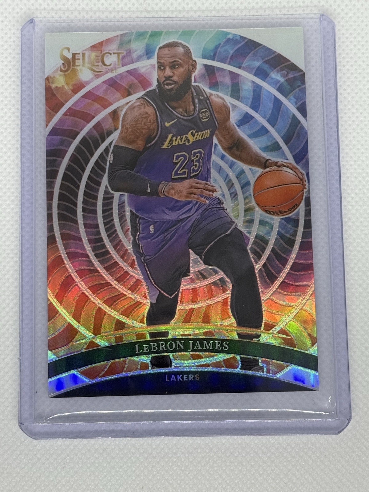 2024-25 Panini Select Lebron James #10 Color Wheel Prizm Lakers Case Hit SSP