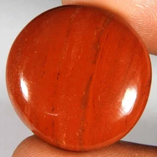 32.95Cts100%Natural Excellent  top Red Jasper Round Cabochon Loose Gemstone