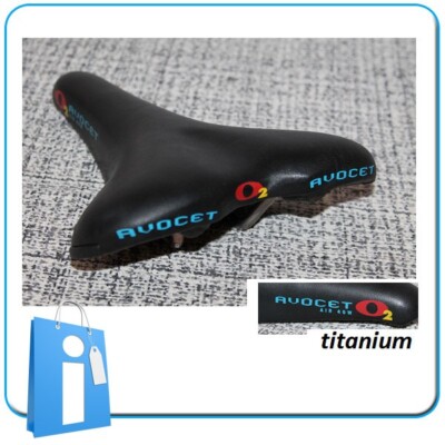 Sattel Avocet O2 Air 40W Titan Frau MTB Retro Vintage Titanium Klein
