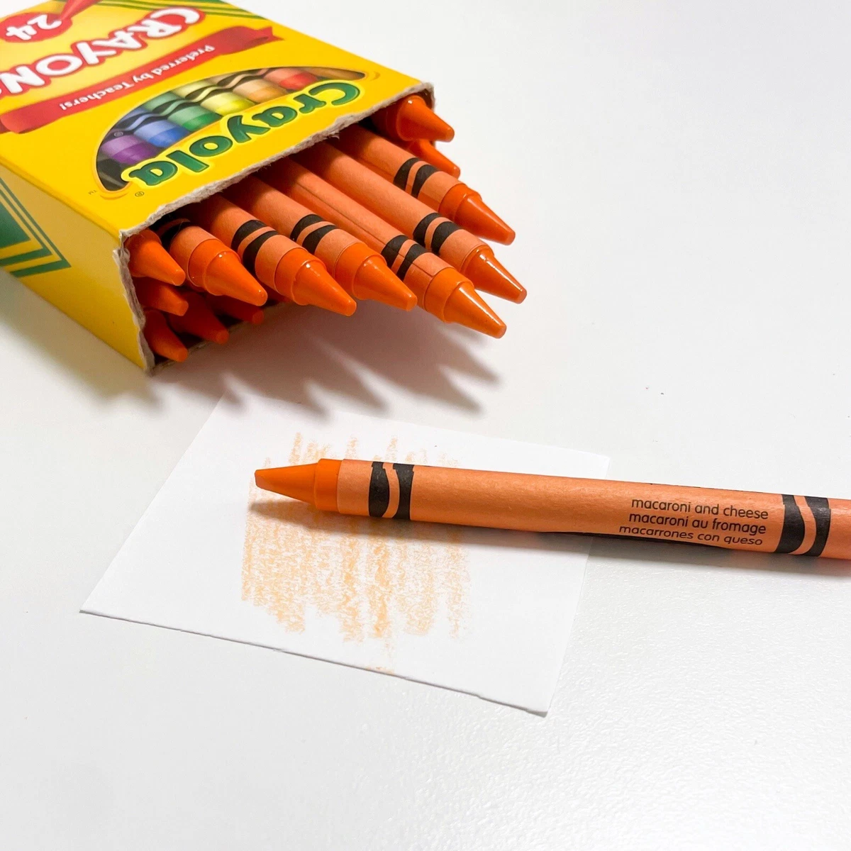 Bulk Crayola Crayons Macaroni and Cheese 24 Count Single